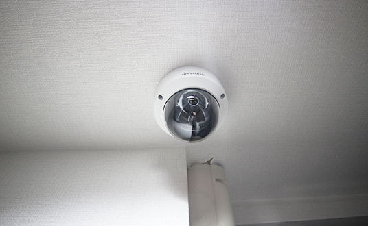 防犯カメラによる遠隔監視で安心安全